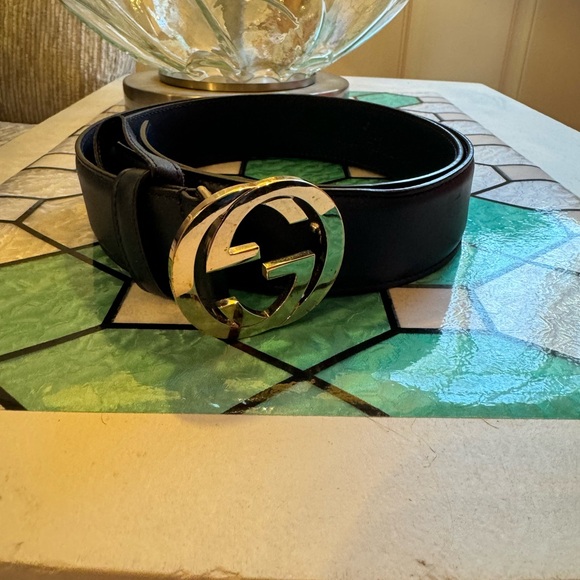 Gucci Leather Interlocking G Belt - Size 100/40 - Picture 10 of 10